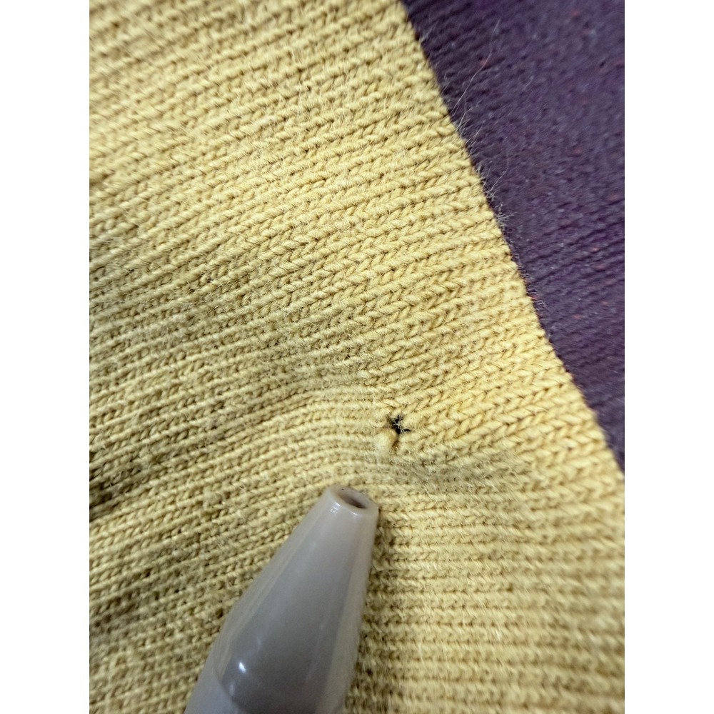 Vintage American Eagle Mens Yellow Long Sleeve Football Tee Shirt Number 6 Large - Picture 6 of 10